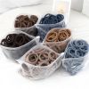 50pcs/Set Women Girls Basic Hair Bands 1.57inch Simple Solid Colors Elastic Headband Hair Ropes Ties Hair Accessories Ponytail Holder