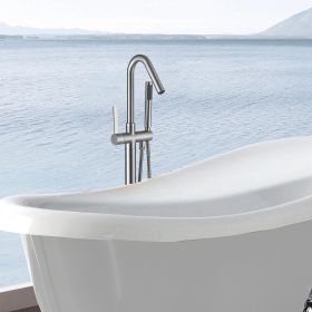 Freestanding Bathtub Faucet with Hand Shower (Color: as Pic)