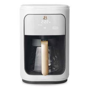 14 Cup Programmable Touchscreen Coffee Maker, White Icing by Drew Barrymore (actual_color: black sesame)