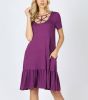 Hot Sale Dress Net Chest Pleated Women's Midi Dress