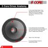 5Core 15" inch Subwoofer Replacement Loud Speaker 2000 W Sub Woofer PA DJ Audio FR 15 140 MS