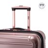 Hardside Fibertech Carry On Luggage, 20", Rose Gold