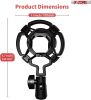 Professional Microphone Stand with Pop Filter Heavy Duty Microphone Suspension Scissor Arm Stand and Windscreen Mask Shield 5 Core RM STND 2 (with Pop