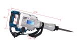 1700W 1900 BPM Electric Demolition Jack Hammer 1-1/8 Inch SDS-Hex Heavy Duty Concrete Pavement Breaker Drills Kit