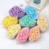 50pcs/Set Women Girls Basic Hair Bands 1.57inch Simple Solid Colors Elastic Headband Hair Ropes Ties Hair Accessories Ponytail Holder