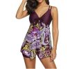 Women 2 Piece Tank Top with Boyshorts Bottoms Tankini Set Bathing Suits