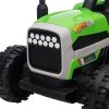 Ride on Tractor with Trailer,12V Battery Powered Electric Tractor Toy w/Remote Control,electric car for kids,Three speed adjustable,Power display, USB