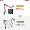 Microphone Stand Suspension Boom Scissor Arm Upgraded Studio Microphone Mic Holder Mike Stand Clamp 5 Core MS ARM R (Red)