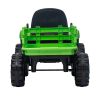 Ride on Tractor with Trailer,12V Battery Powered Electric Tractor Toy w/Remote Control,electric car for kids,Three speed adjustable,Power display, USB