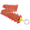 DSJUGGLING 3D Dragon Poi with 340g Weighted Ball & 1.1 Meters Swing Rope - Silk Flowy Shaking & Flinging Chinese Golden Dragon Ribbon Streamer + Trave