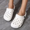 Women's Casual Slip On Clogs; Breathable Lightweight Outdoor And Indoor Sandals; Women's Flat Slippers; crocs