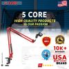 Microphone Stand Suspension Boom Scissor Arm Upgraded Studio Microphone Mic Holder Mike Stand Clamp 5 Core MS ARM R (Red)