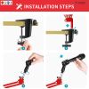 Microphone Stand Suspension Boom Scissor Arm Upgraded Studio Microphone Mic Holder Mike Stand Clamp 5 Core MS ARM R (Red)