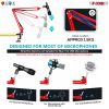 Microphone Stand Suspension Boom Scissor Arm Upgraded Studio Microphone Mic Holder Mike Stand Clamp 5 Core MS ARM R (Red)