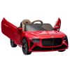 Licensed Bentley Mulsanne,12v7A Kids ride on car 2.4G W/Parents Remote Control,electric car for kids,Three speed adjustable,Power display, USB,MP3 ,Bl